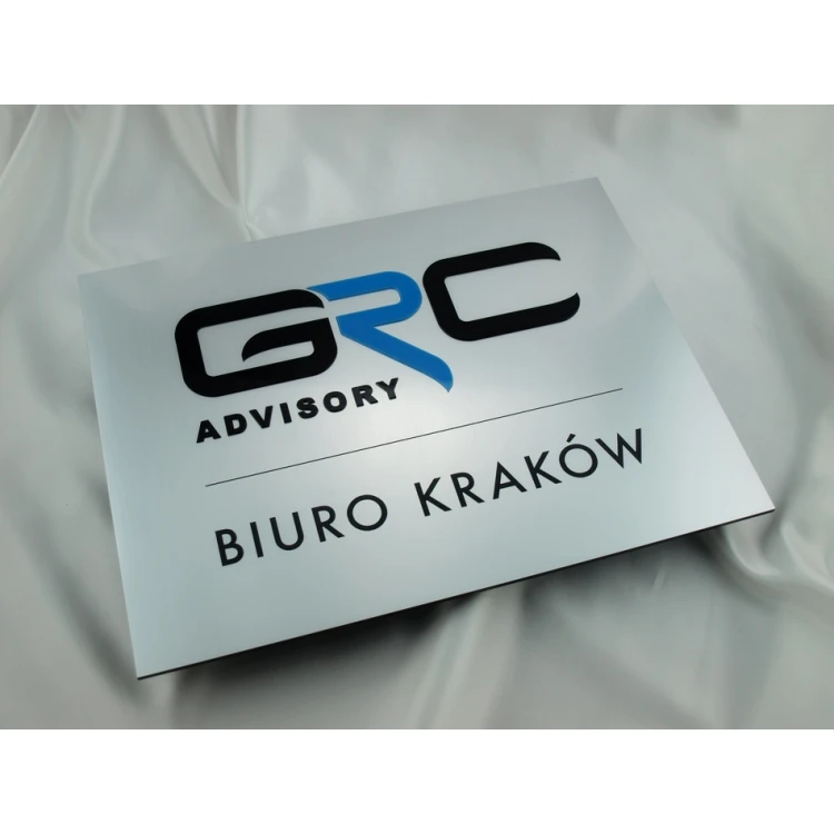 Plaque with embossed logo - SZ039 - size 400x300mm