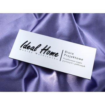 Plaque with embossed logo - SZ181 - size 200x80mm