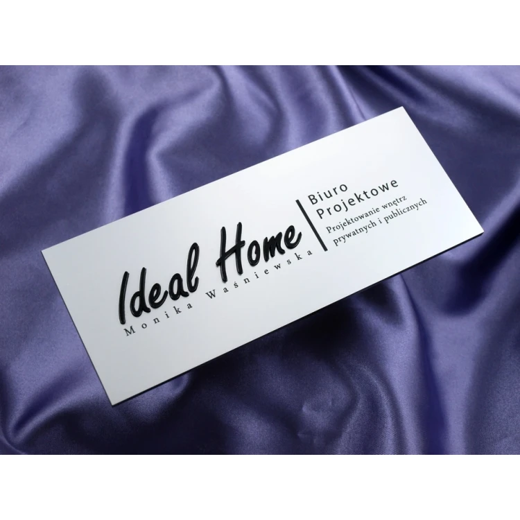 Plaque with embossed logo - SZ181 - size 200x80mm
