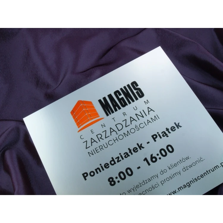 Plaque with embossed logo - SZ038 - size 275x250mm