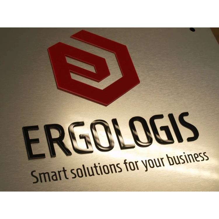 PLAQUE WITH CONVEX LOGO OF YOUR COMPANY - SZ023 - size 297x210mm (A4)