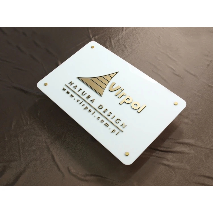 PLAQUE WITH CONVEX LOGO OF YOUR COMPANY - SZ022 - size 700x450mm