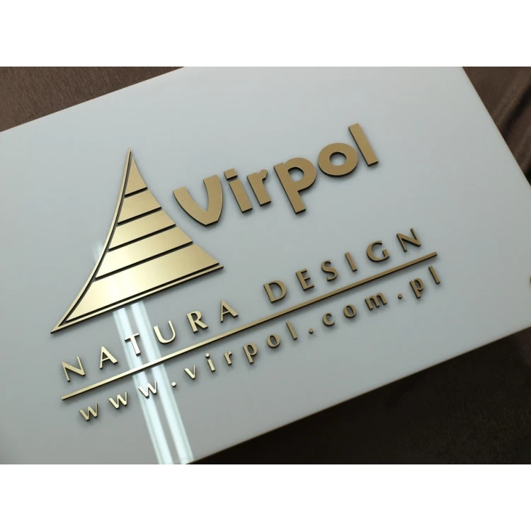 PLAQUE WITH CONVEX LOGO OF YOUR COMPANY - SZ022 - size 700x450mm