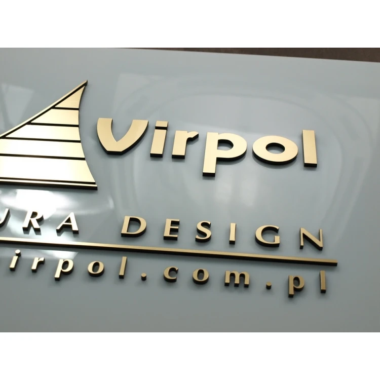 PLAQUE WITH CONVEX LOGO OF YOUR COMPANY - SZ022 - size 700x450mm