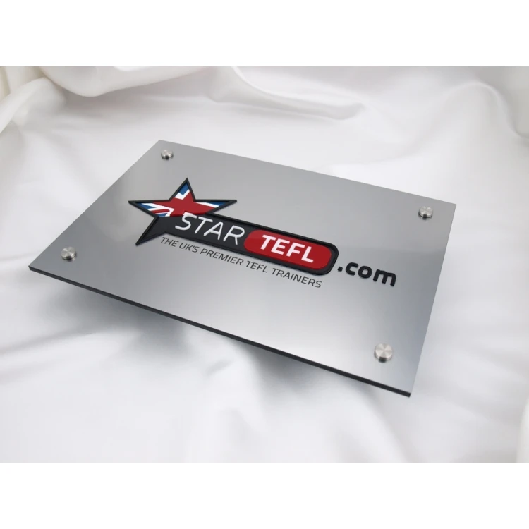 PLAQUE WITH CONVEX LOGO OF YOUR COMPANY - SZ023 - size 297x210mm (A4)