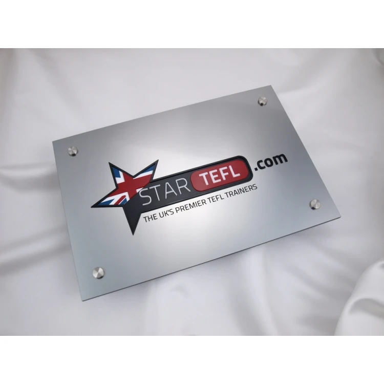 PLAQUE WITH CONVEX LOGO OF YOUR COMPANY - SZ023 - size 297x210mm (A4)