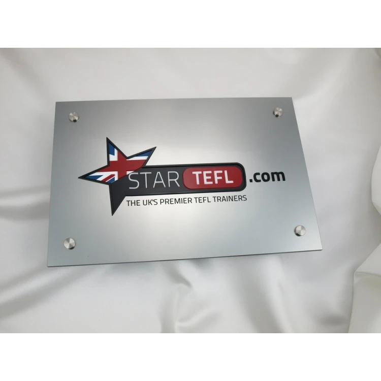 PLAQUE WITH CONVEX LOGO OF YOUR COMPANY - SZ023 - size 297x210mm (A4)