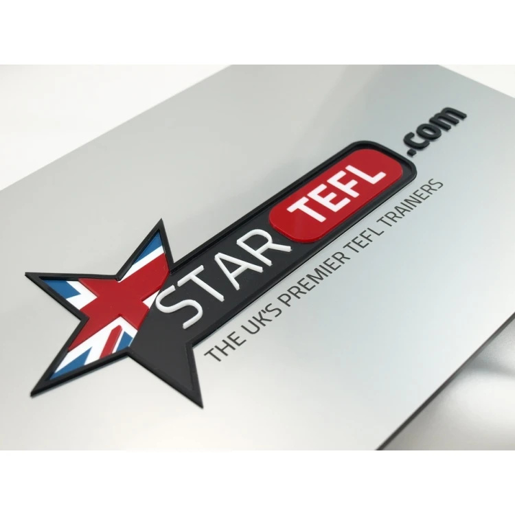 PLAQUE WITH CONVEX LOGO OF YOUR COMPANY - SZ023 - size 297x210mm (A4)
