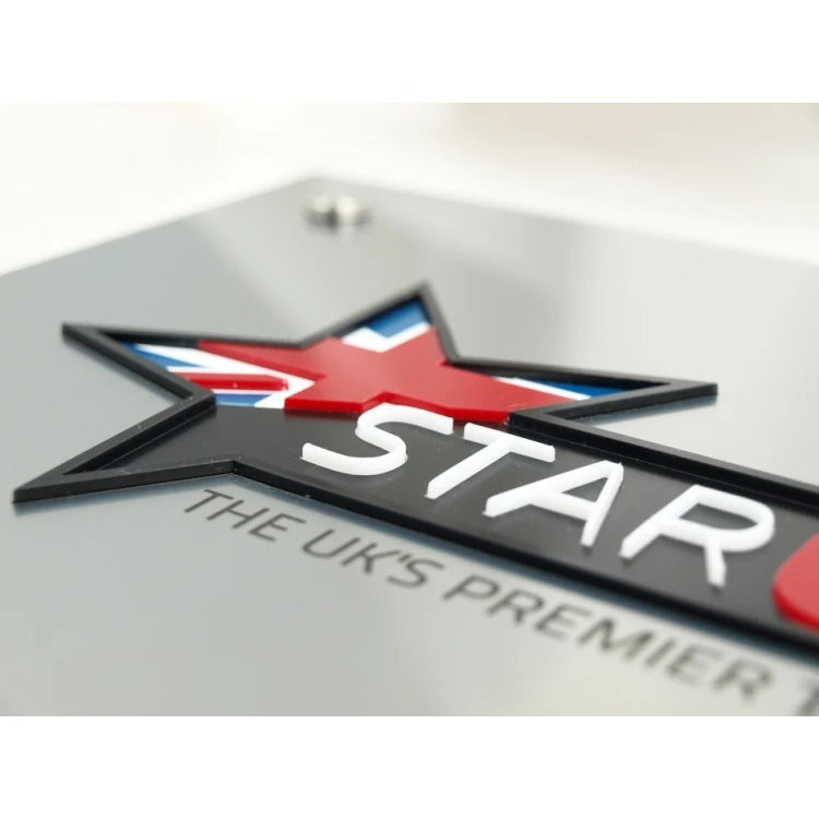 PLAQUE WITH CONVEX LOGO OF YOUR COMPANY - SZ023 - size 297x210mm (A4)