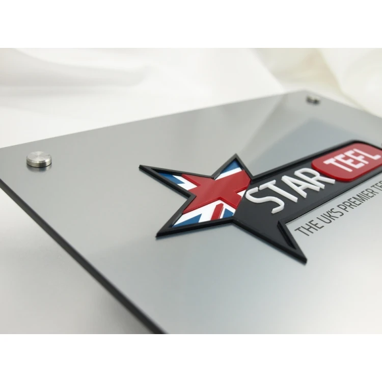 PLAQUE WITH CONVEX LOGO OF YOUR COMPANY - SZ023 - size 297x210mm (A4)