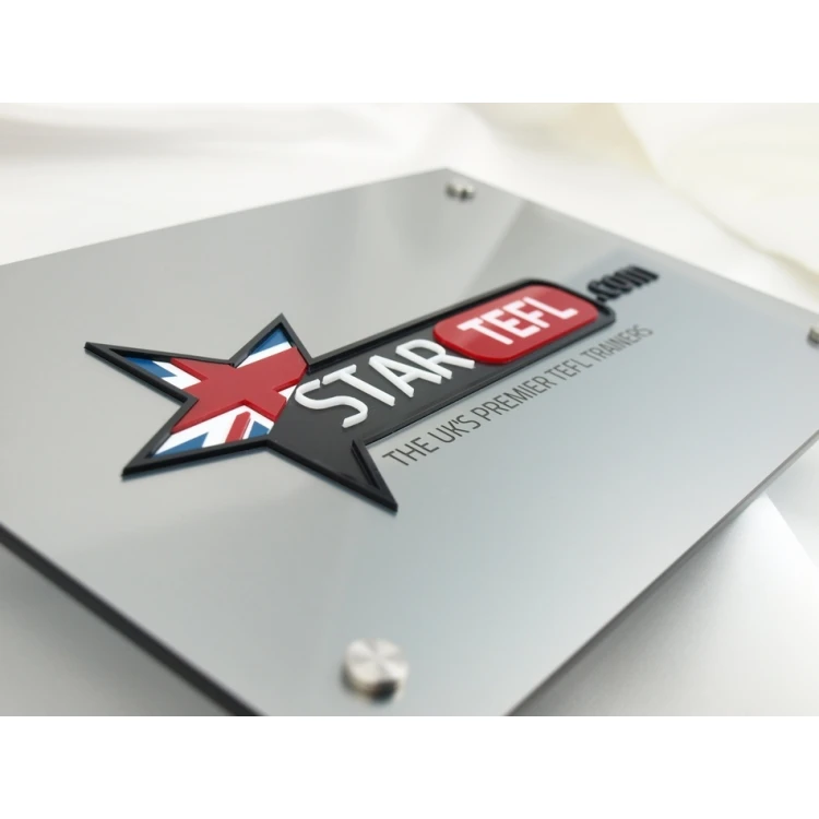PLAQUE WITH CONVEX LOGO OF YOUR COMPANY - SZ023 - size 297x210mm (A4)
