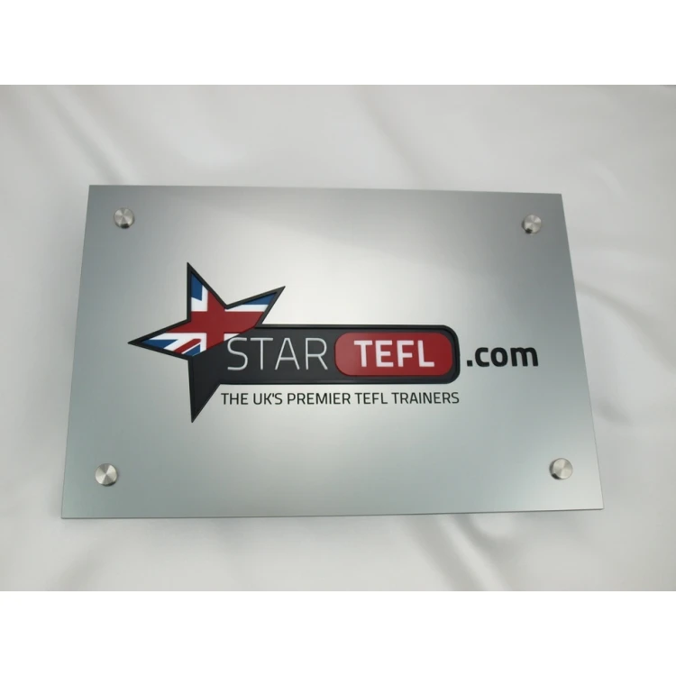 PLAQUE WITH CONVEX LOGO OF YOUR COMPANY - SZ023 - size 297x210mm (A4)