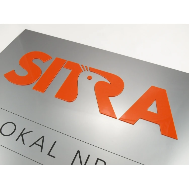 PLAQUE WITH CONVEX LOGO OF YOUR COMPANY - SZ0128 - size 400x300mm