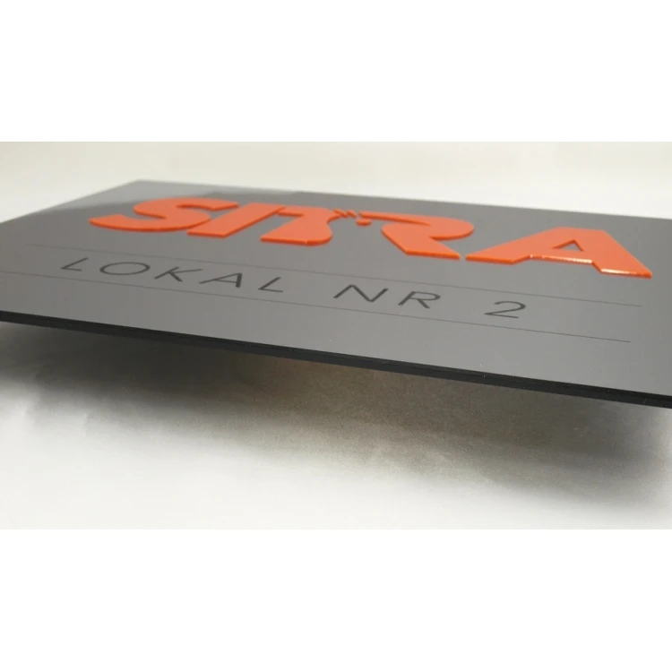 PLAQUE WITH CONVEX LOGO OF YOUR COMPANY - SZ0128 - size 400x300mm