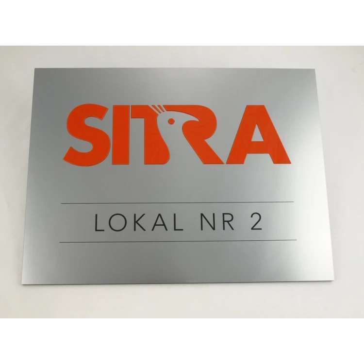PLAQUE WITH CONVEX LOGO OF YOUR COMPANY - SZ0128 - size 400x300mm
