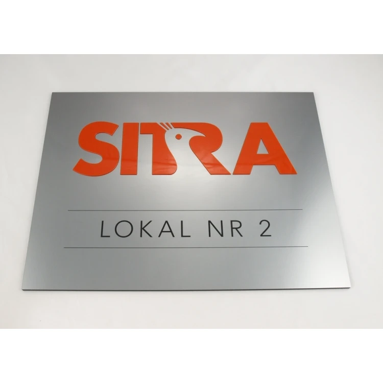 PLAQUE WITH CONVEX LOGO OF YOUR COMPANY - SZ0128 - size 400x300mm