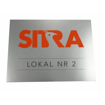 PLAQUE WITH CONVEX LOGO OF YOUR COMPANY - SZ0128 - size 400x300mm