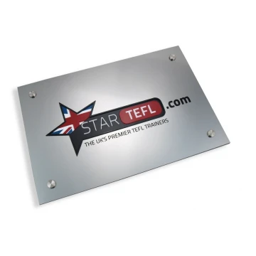 PLAQUE WITH CONVEX LOGO OF YOUR COMPANY - SZ023 - size 297x210mm (A4)