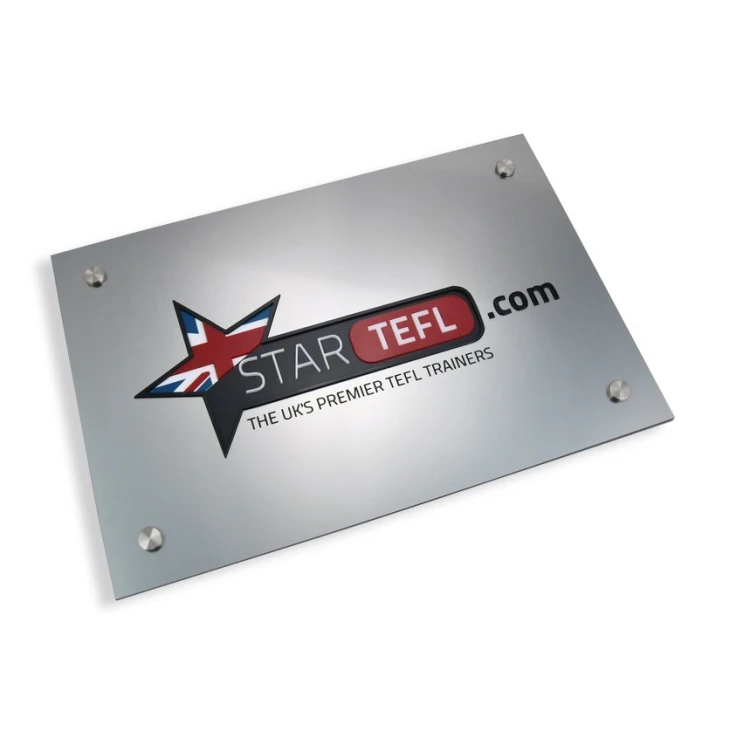 PLAQUE WITH CONVEX LOGO OF YOUR COMPANY - SZ023 - size 297x210mm (A4)