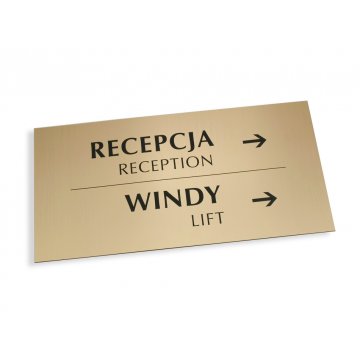Gold Plaque - SZ009 - size 300x150mm