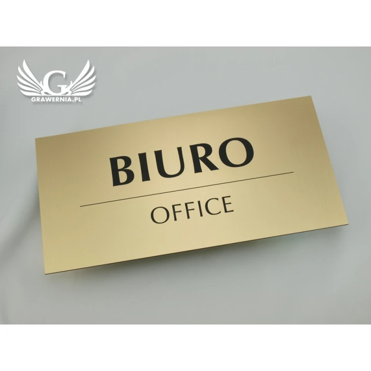 Gold Plaque - SZ009 - size 300x150mm