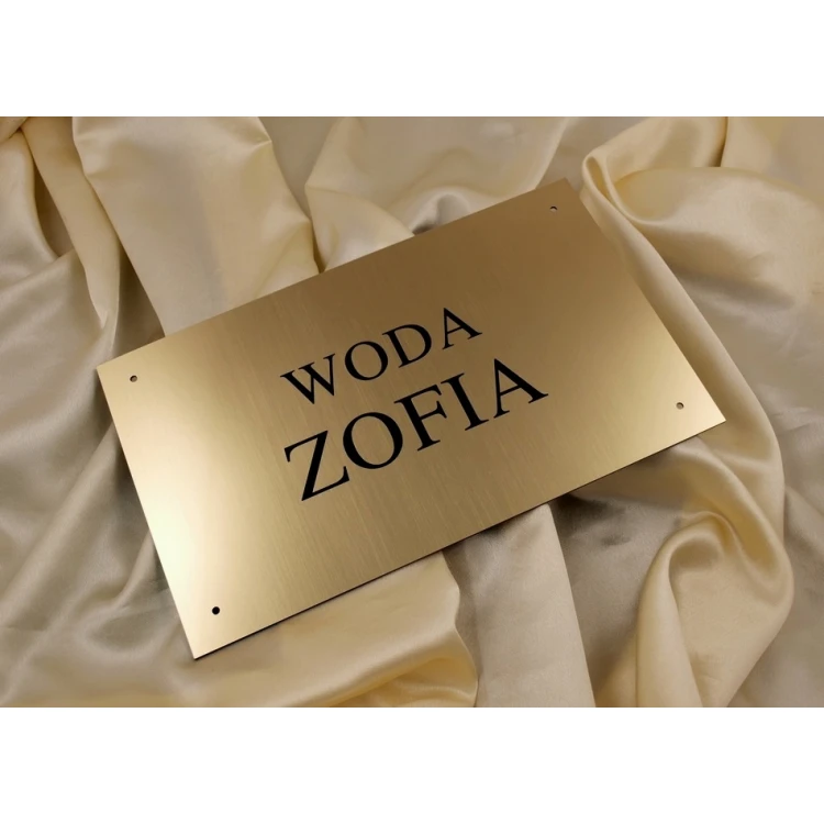 Gold Plaque - SZ009 - size 300x150mm