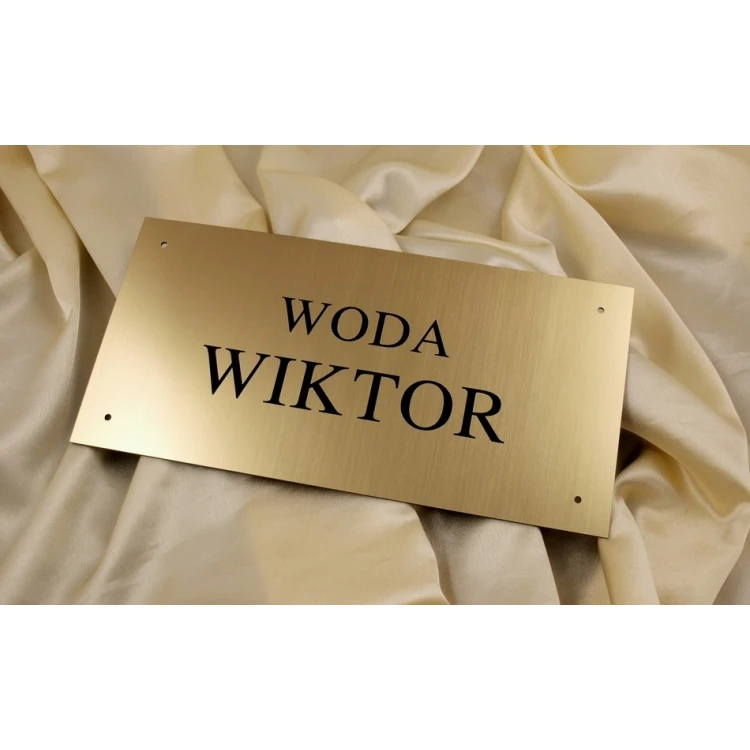 Gold Plaque - SZ009 - size 300x150mm