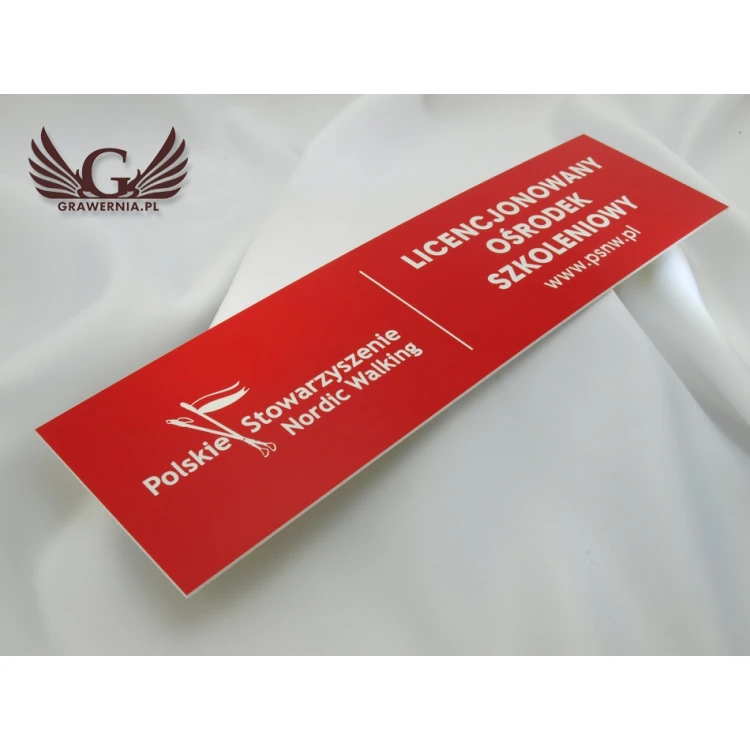 Red, Rectangular Door Signs - 29x8cm