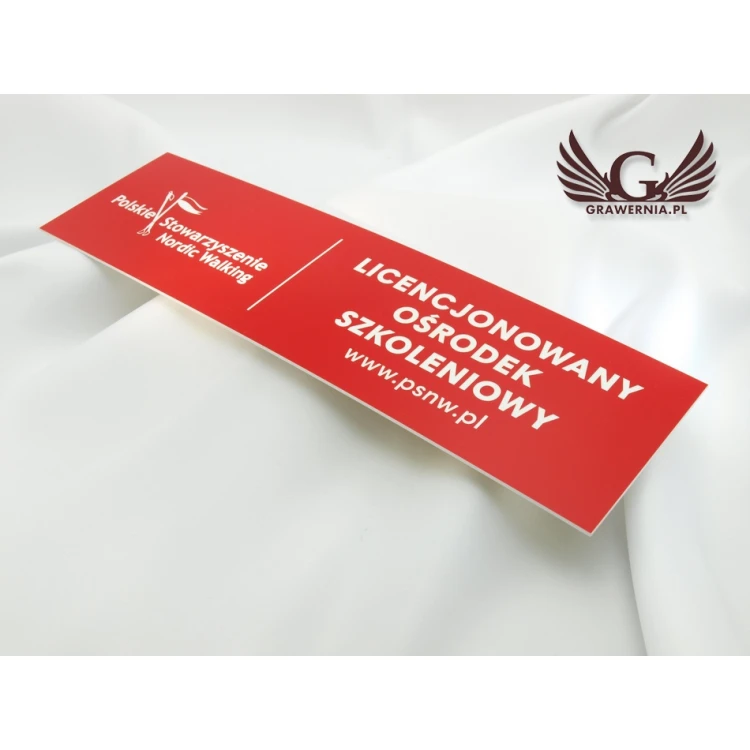 Red, Rectangular Door Signs - 29x8cm