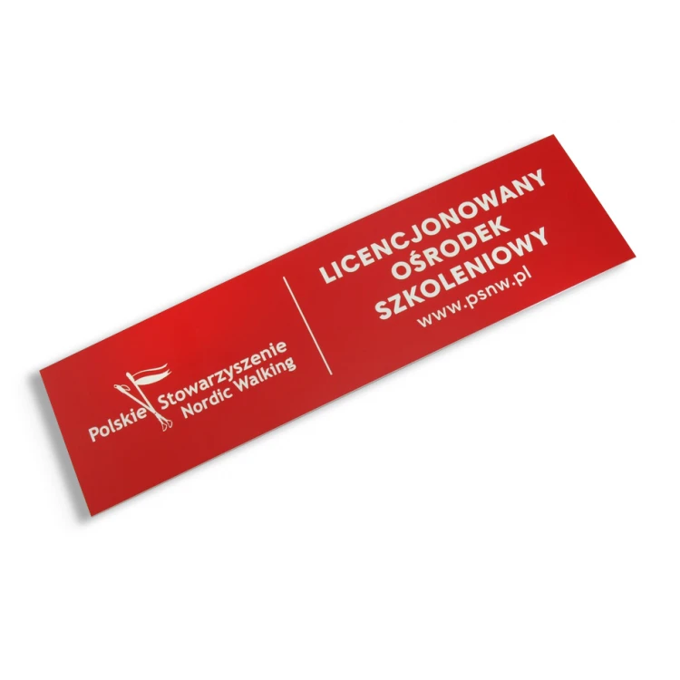 Red, Rectangular Door Signs - 29x8cm