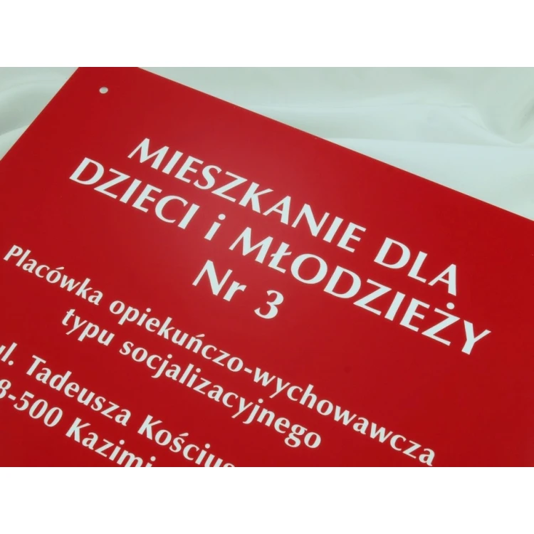 SIGNS FOR CARE AND EDUCATION FACILITIES - red - SZ058 - size 36x28cm