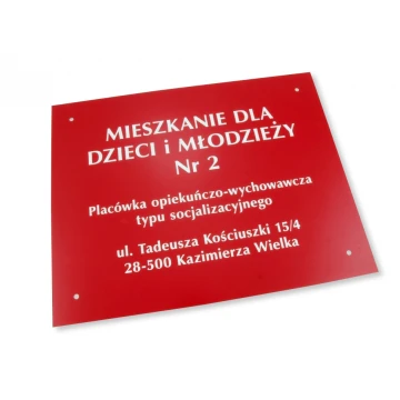 SIGNS FOR CARE AND EDUCATION FACILITIES - red - SZ058 - size 36x28cm
