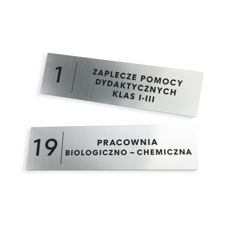 Plaques for school, office, hotel - SZ138 - size 290x80mm