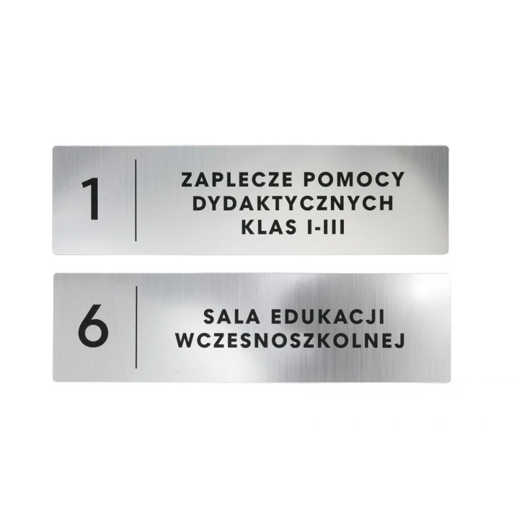 Plaques for school, office, hotel - SZ138 - size 290x80mm