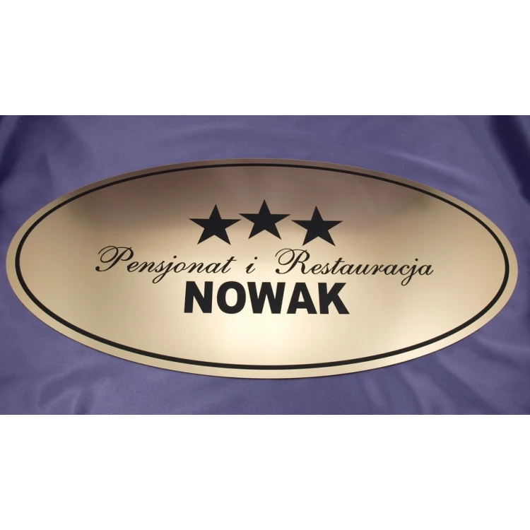 Elliptical Door Plaques - 60x30cm