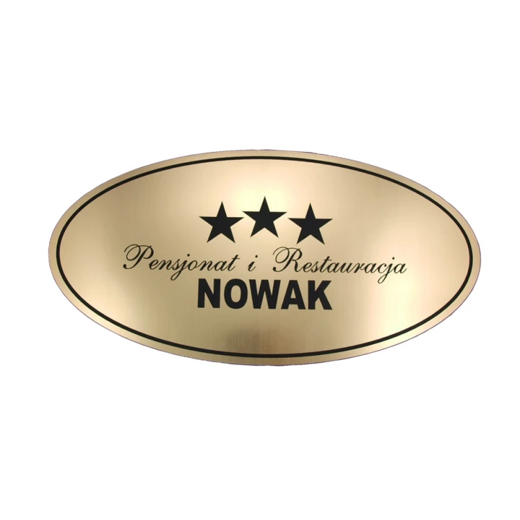 Elliptical Door Plaques - 60x30cm