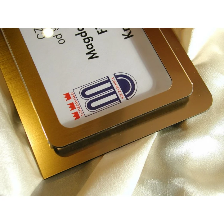 Plaques with window - size 25x16cm