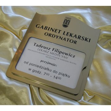 Plaques with window - dim. 290x250mm