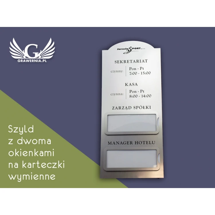 Plaques with Two Windows - Size 210x485mm