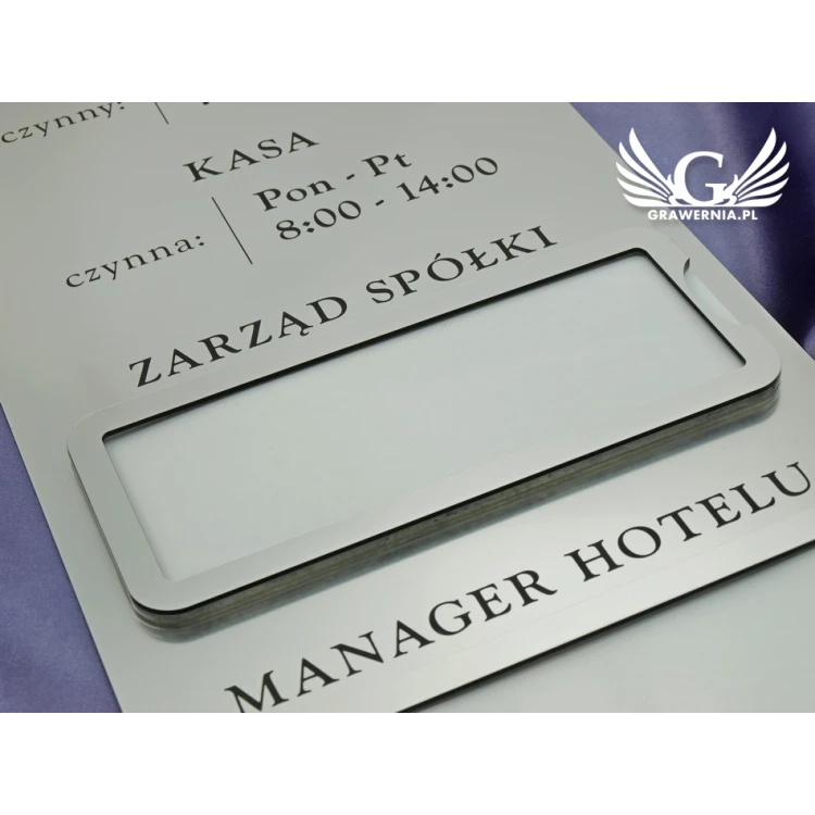 Plaques with Two Windows - Size 210x485mm