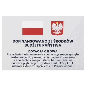 State funding board - foamed PVC - dimensions 600x400 mm - TAB664