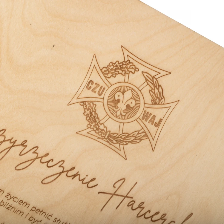 Laser Engraved Wooden Board - size 600x400mm - TAB485