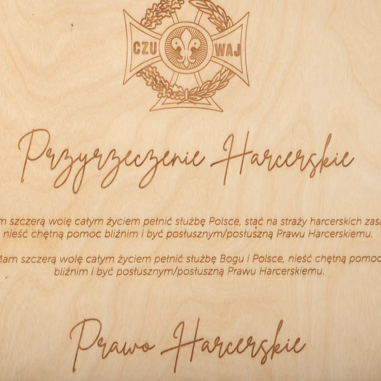 Laser Engraved Wooden Board - size 600x400mm - TAB485