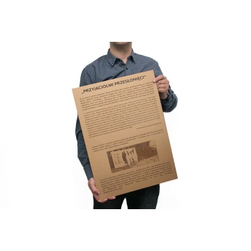 Engraved commemorative plaque with photo - exterior laminate - dimensions 400x550mm - TAB091