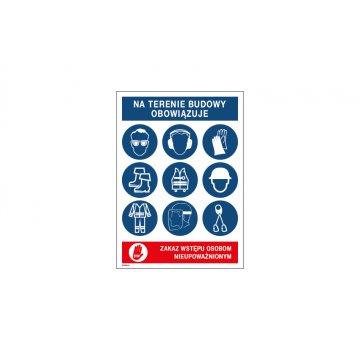 Health and Safety Information Board for Construction - size 350x490mm - PVC - UV color print - HSE098