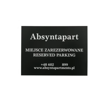 Engraved Information Board - Parking Spot - Laminate Thickness 1.6mm - Dimensions 500x370mm - SZ123