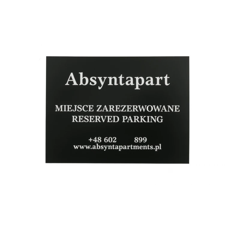Engraved Information Board - Parking Spot - Laminate Thickness 1.6mm - Dimensions 500x370mm - SZ123