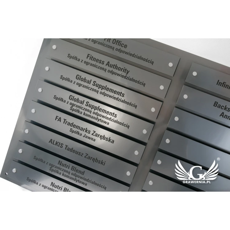 Information board for distances - laser engraved - dimensions: 880x598mm - TAB099