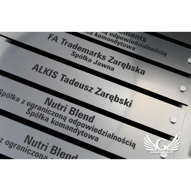 Information board for distances - laser engraved - dimensions: 880x598mm - TAB099
