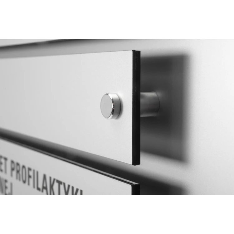 Information board with Braille alphabet - laser engraved - dimensions: 1000x600mm - TAB342